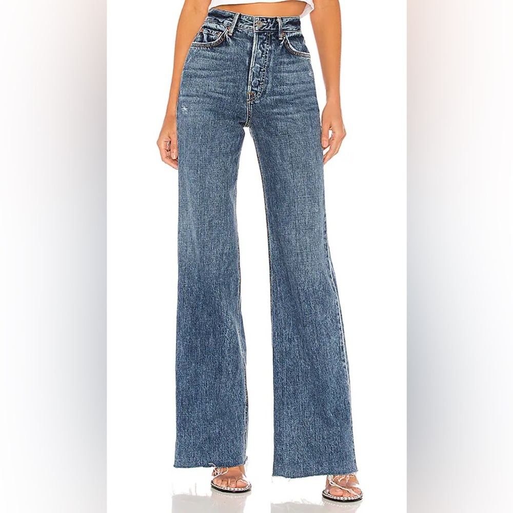GRLFRND | REVOLVE Carla Flare Wide Leg Jeans